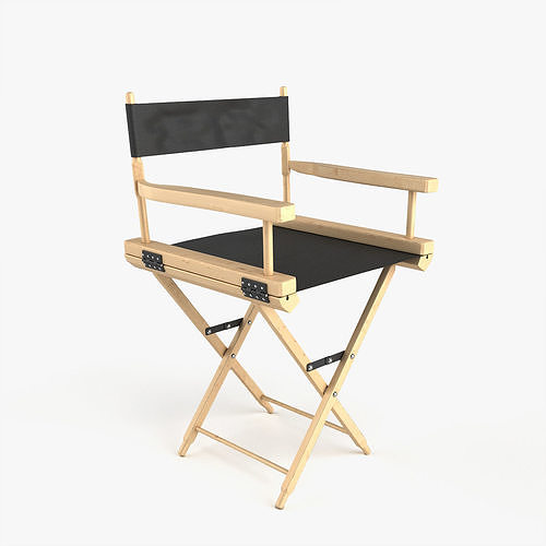Chair director Low-poly 3D model