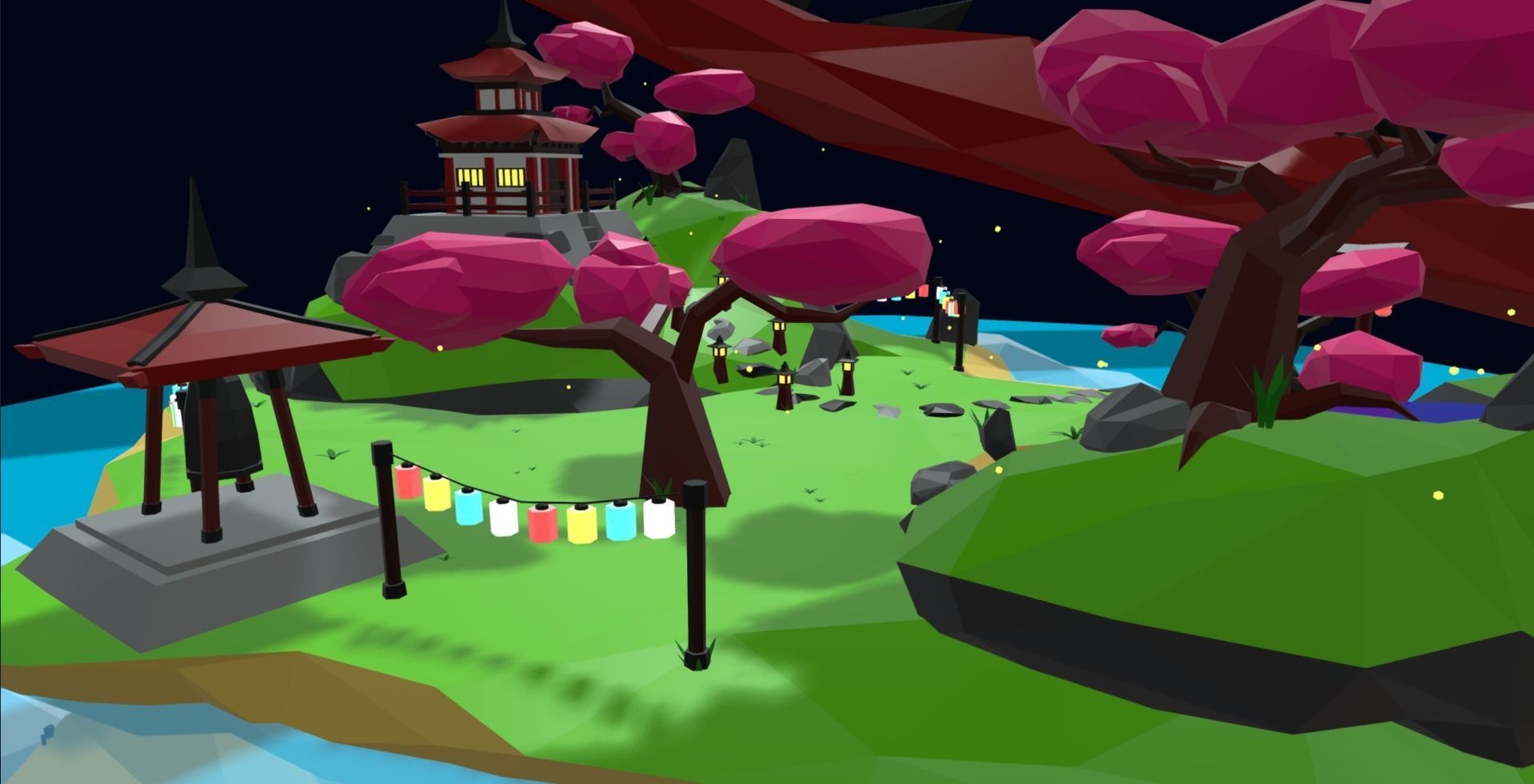 Fantasy Island Free low-poly 3D model_6