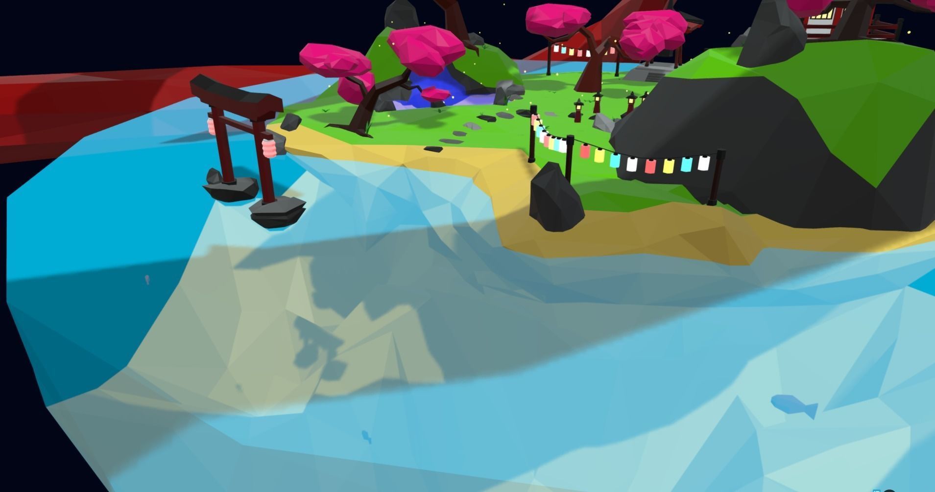 Fantasy Island Free low-poly 3D model_3