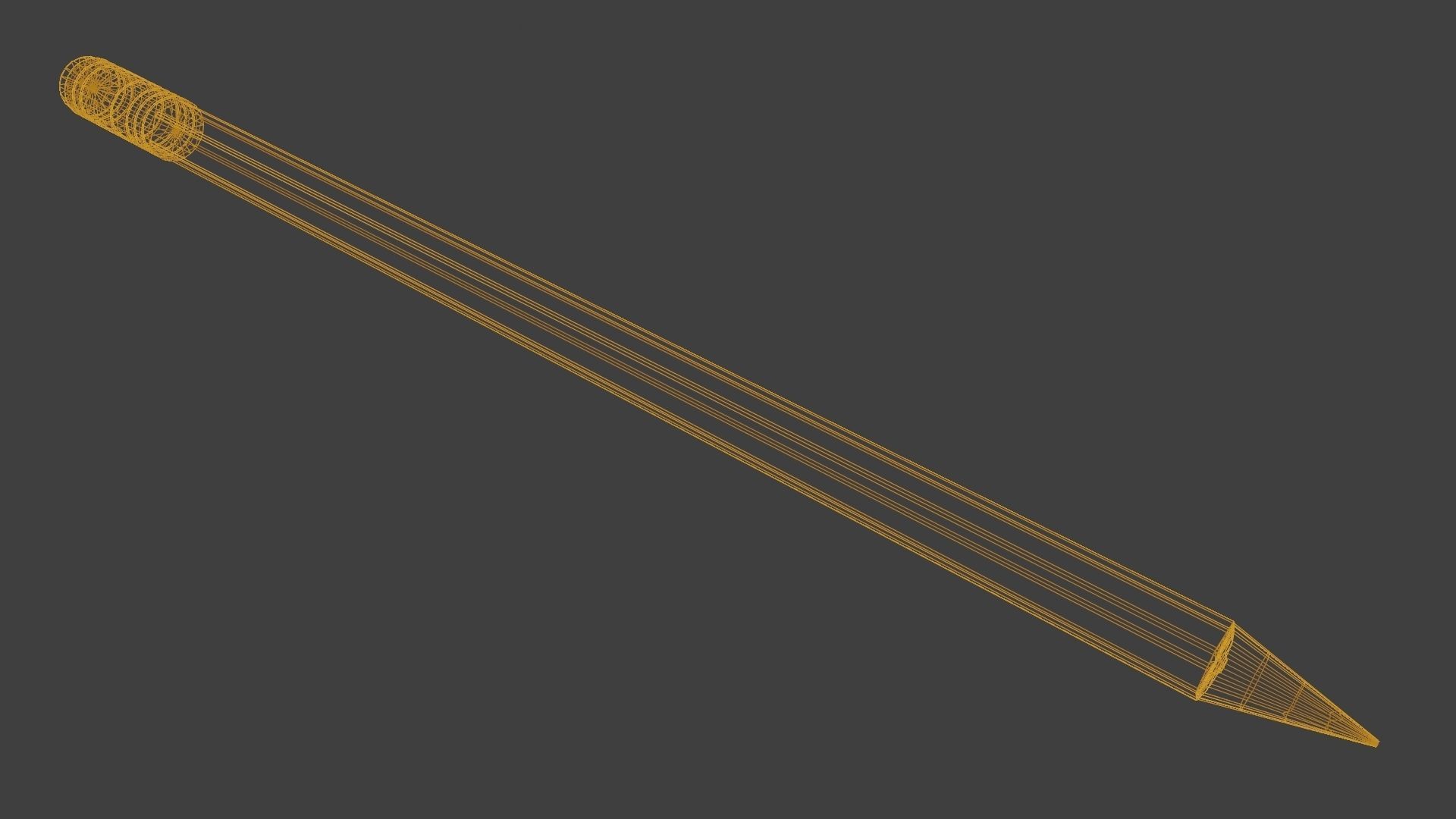 Pencil 3D Model 3D model_6