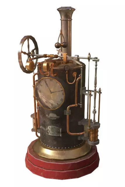 Steam Clock 3D model