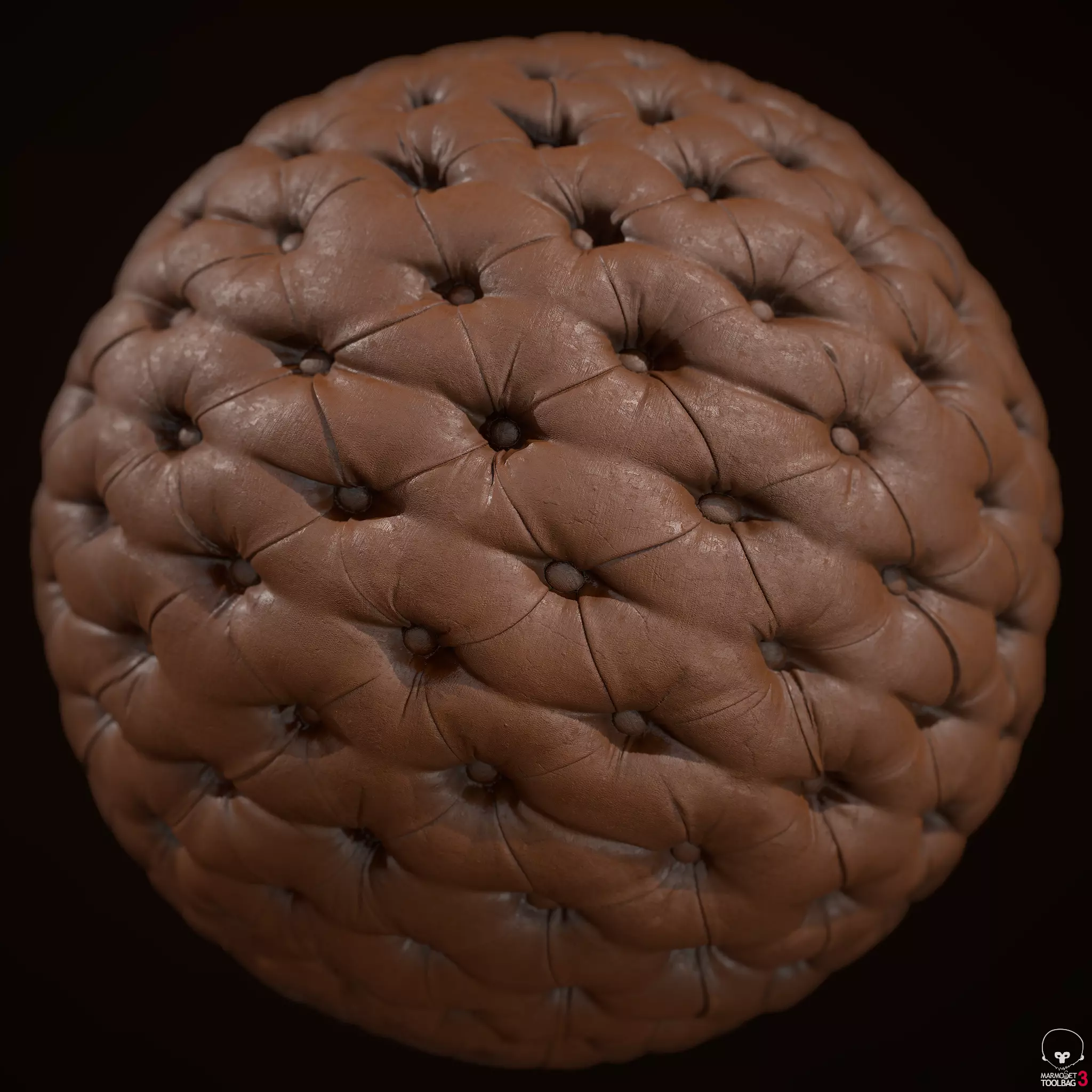Leather couch material 2K Free 3D model