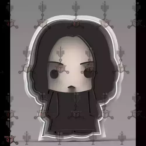 cookie cutter Severus Snape and Dumbeldor 3D print model