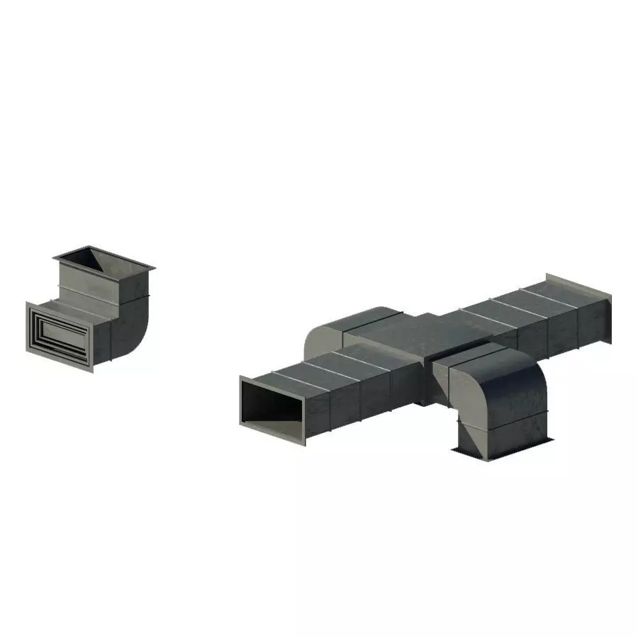 Industrial Aeration Pipes 3D model_0