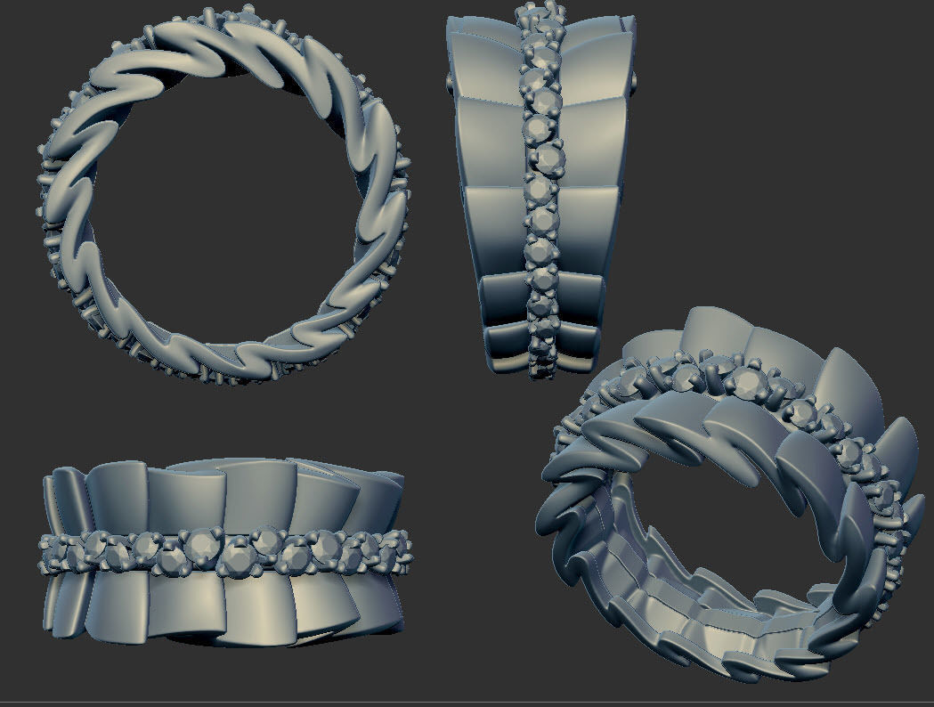 ARCHI DIOR ring  3D print model 3D print model_3