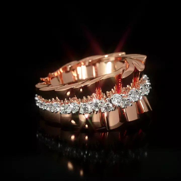 ARCHI DIOR ring  3D print model 3D print model_0