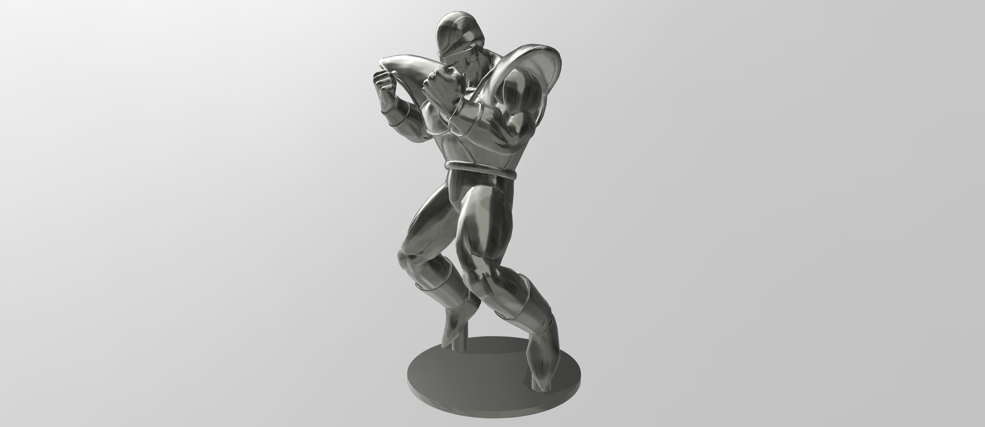 Burter superhero statue 3D print model_1