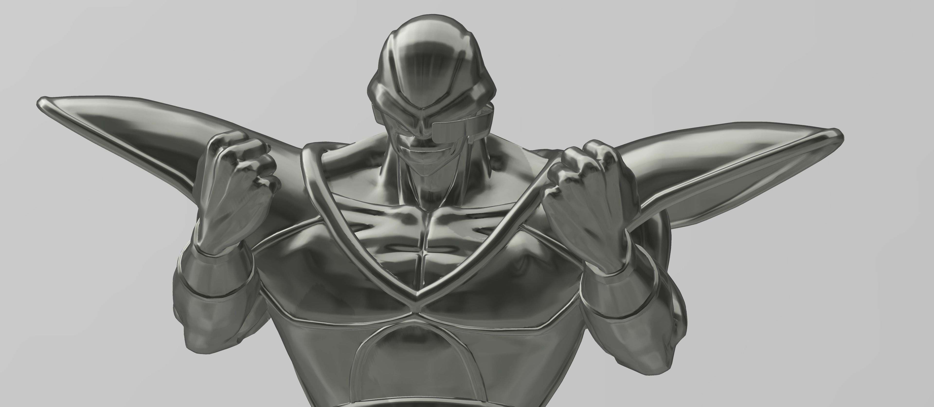Burter superhero statue 3D print model_5