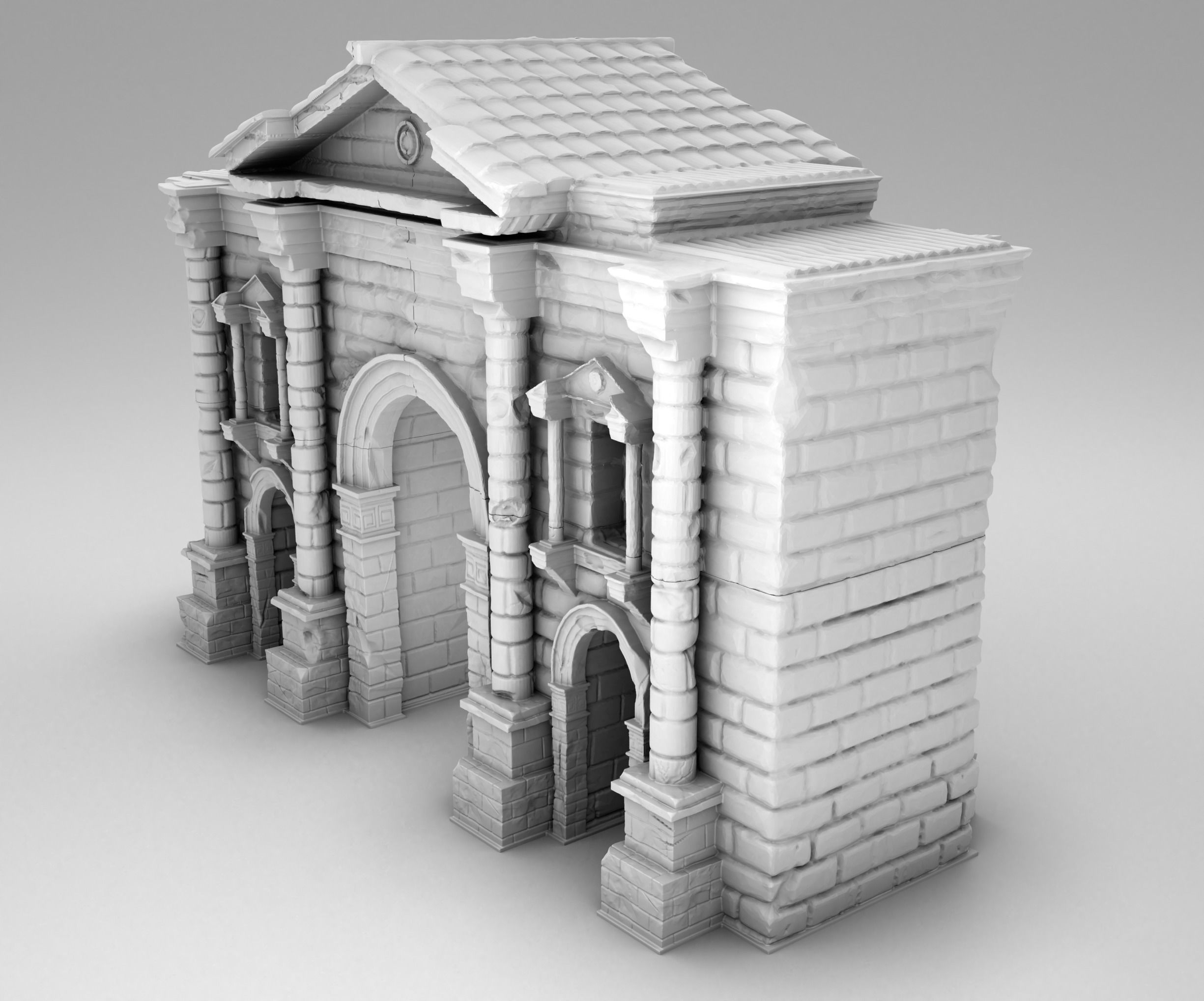 Ancient Greek Gates 3D print model_1