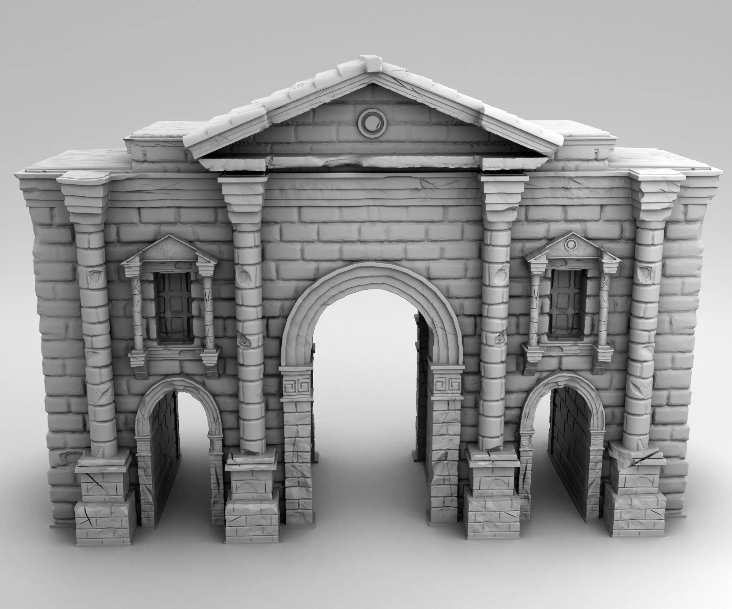Ancient Greek Gates 3D print model_0