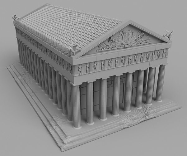 Great Greek temple 3D print model