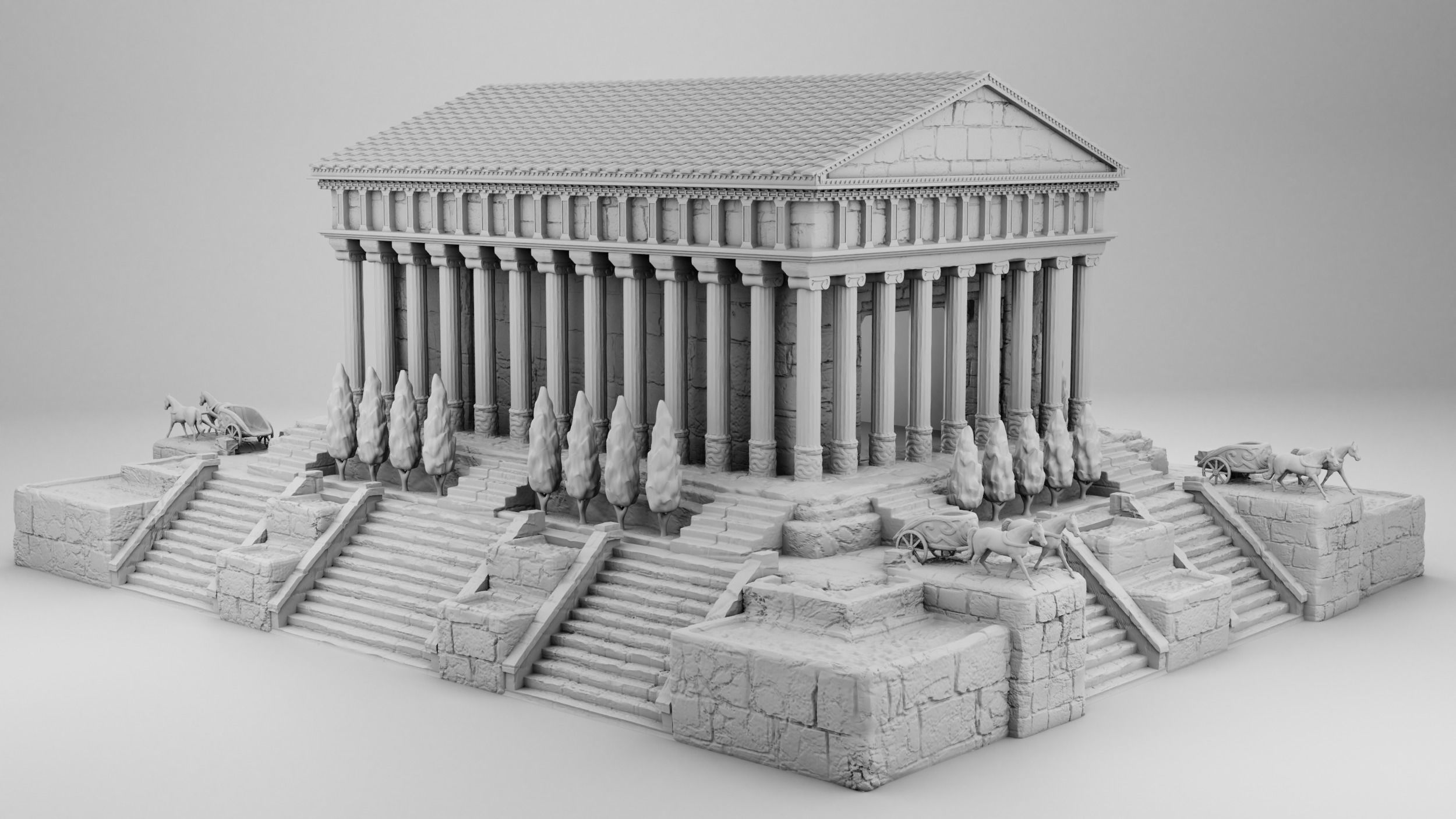 An ancient Greek Palace 3D print model_1