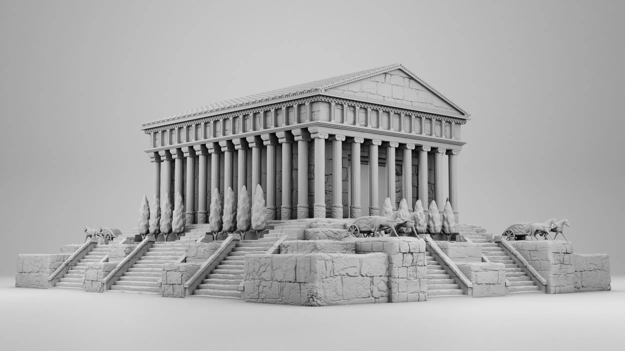 An ancient Greek Palace 3D print model_0