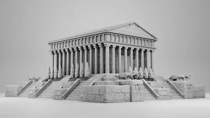 An ancient Greek Palace 3D print model