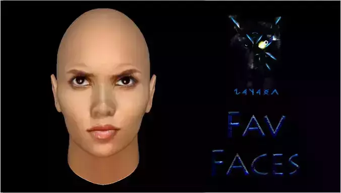 HalleB FavFaces 3D model