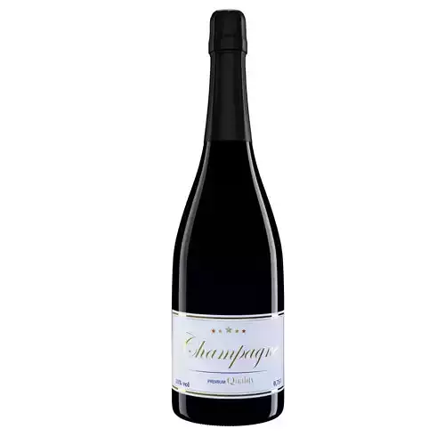 Champagne bottle Black