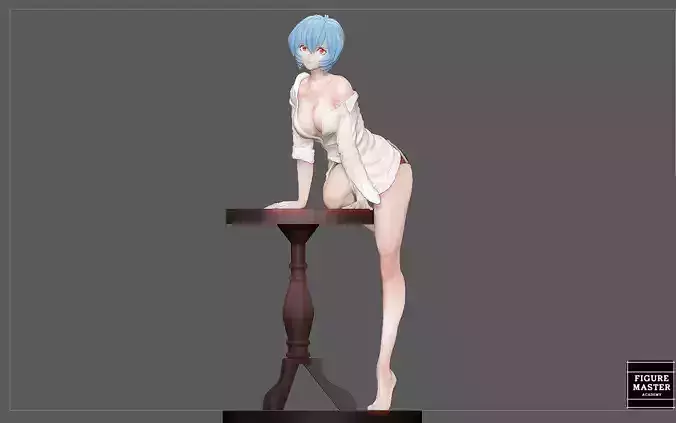 REI AYANAMI EVANGELION ANIME CHARACTER CUTE PRETTY GIRL 3D print model