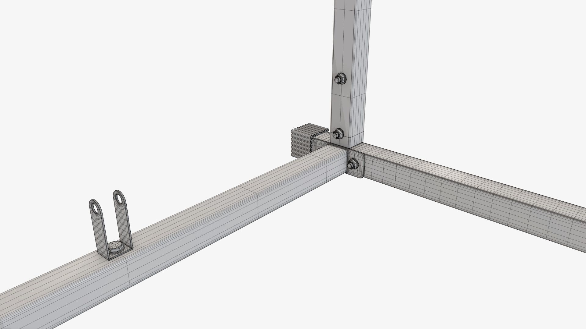 Exercise adjustable bench cage 3D model_10