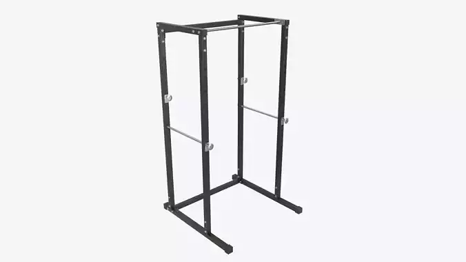 Exercise adjustable bench cage 3D model