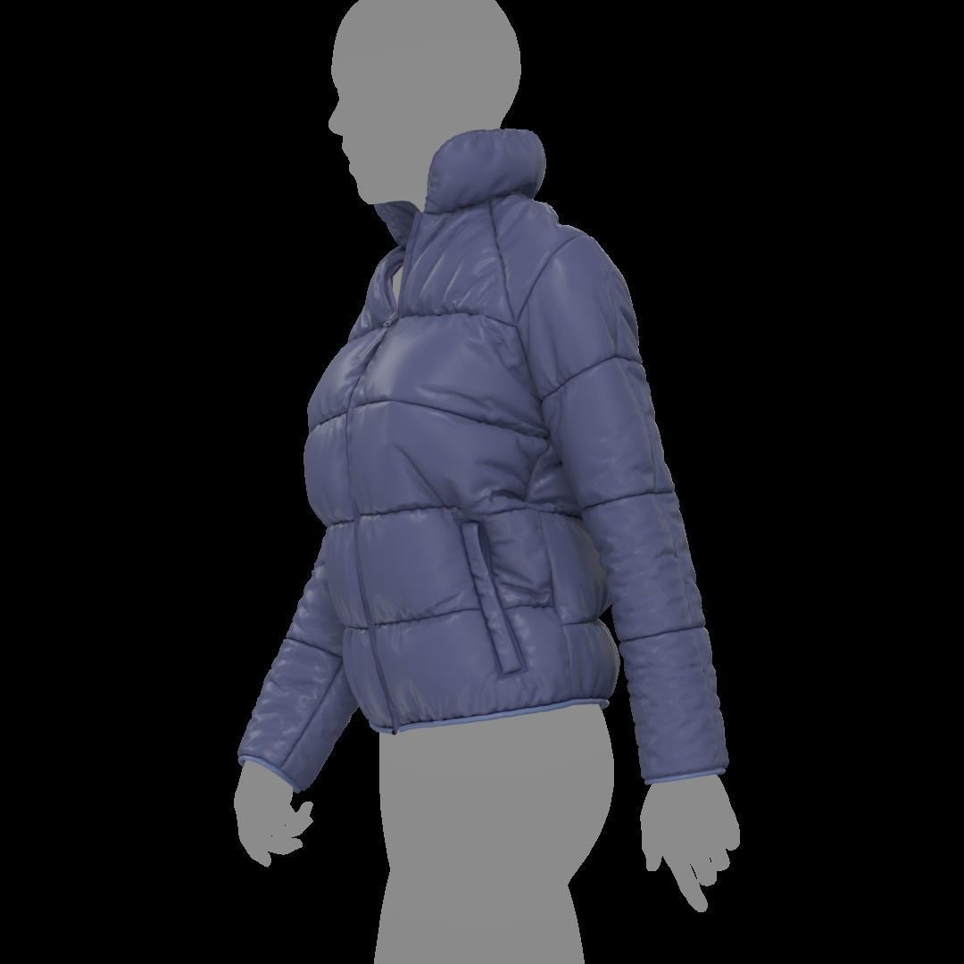 THREE PUFFER JACKETS SET 3D model_7