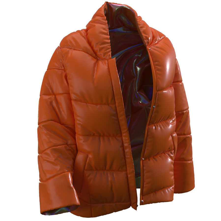 THREE PUFFER JACKETS SET 3D model_3