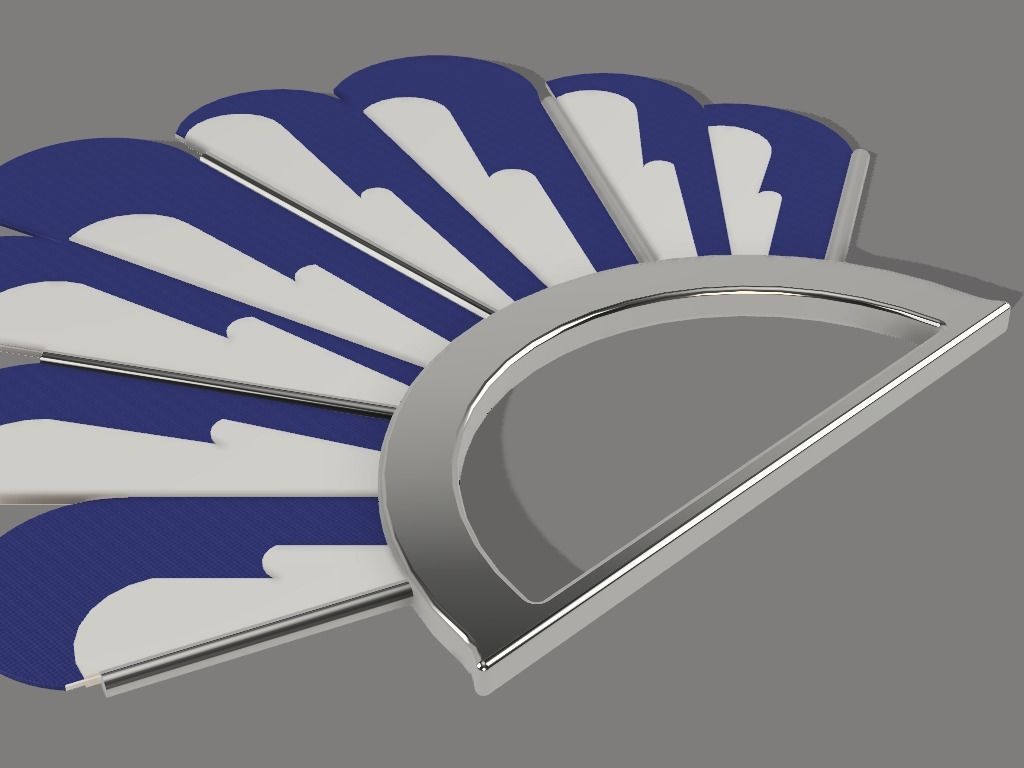 SQ Fan Low-poly 3D model_3