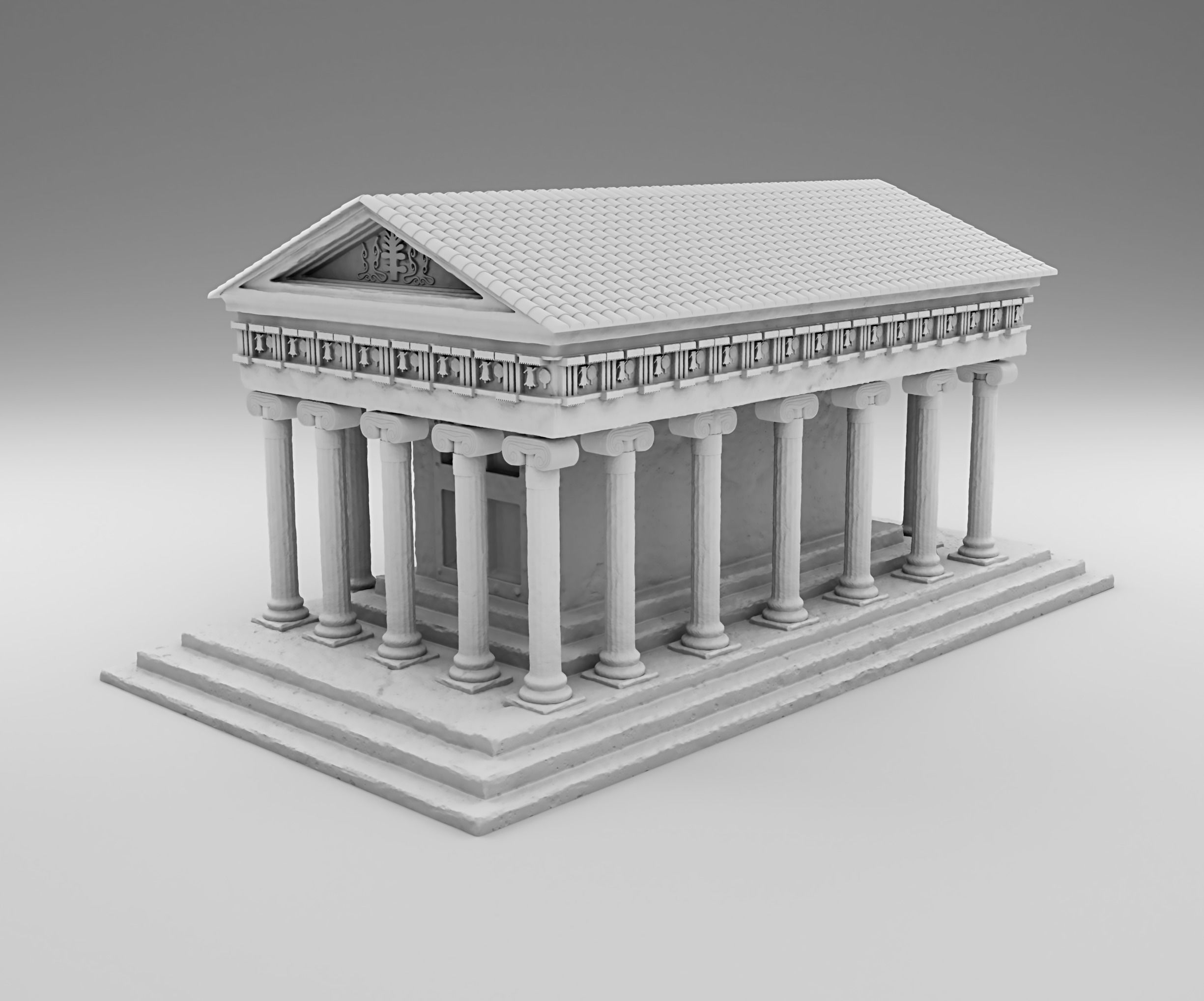 Greek Temple 3D print model_1