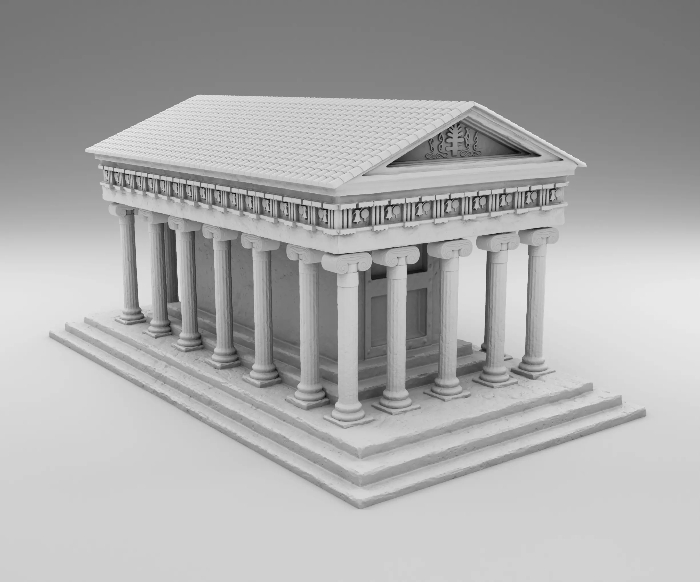Greek Temple 3D print model_0