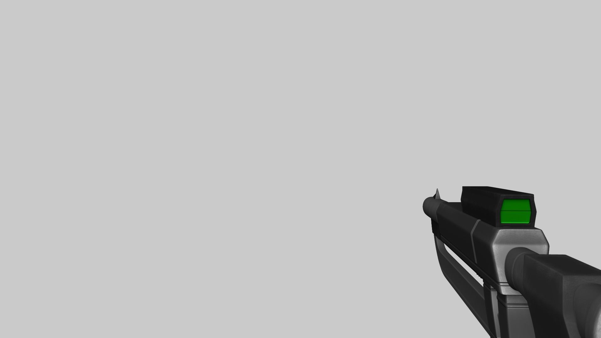 Sci-Fi Gun Blade Sniper - Gunblade Weaponry Low-poly 3D model_10