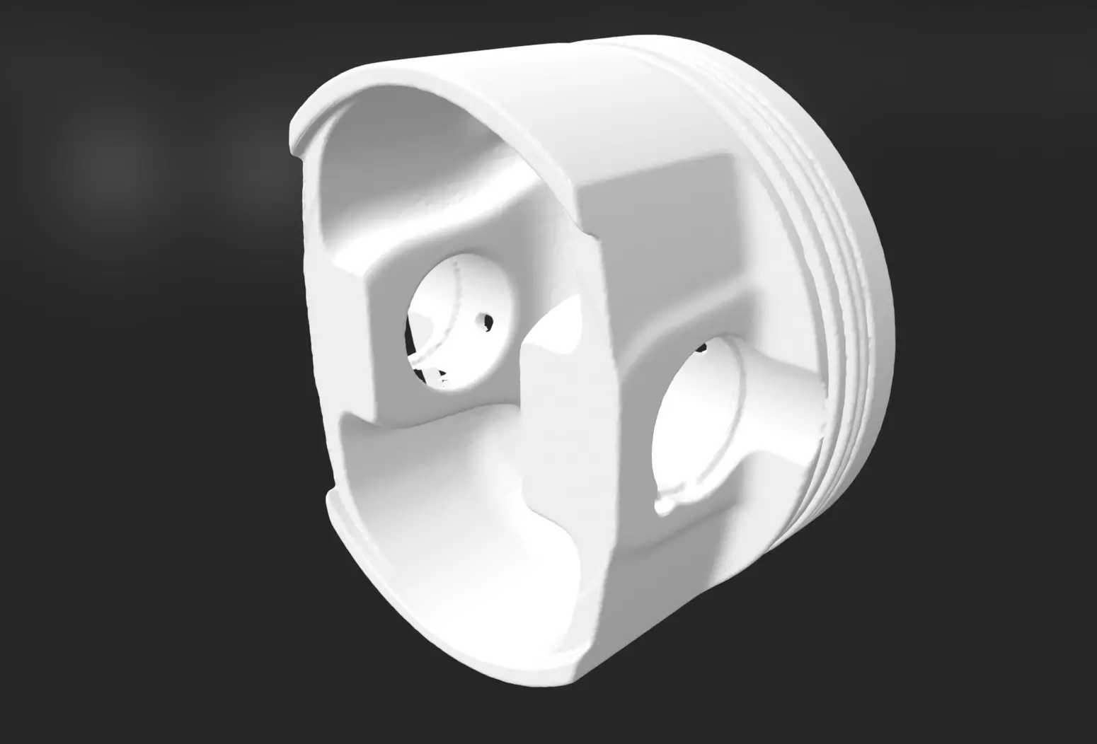 Mitsubishi Lancer Evolution Forged Piston 3D print model