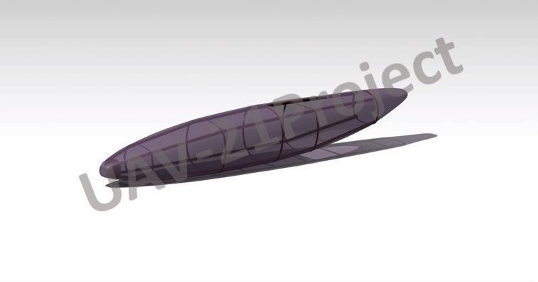 Long Endurance Electric UAV 3D model  3D print model_4