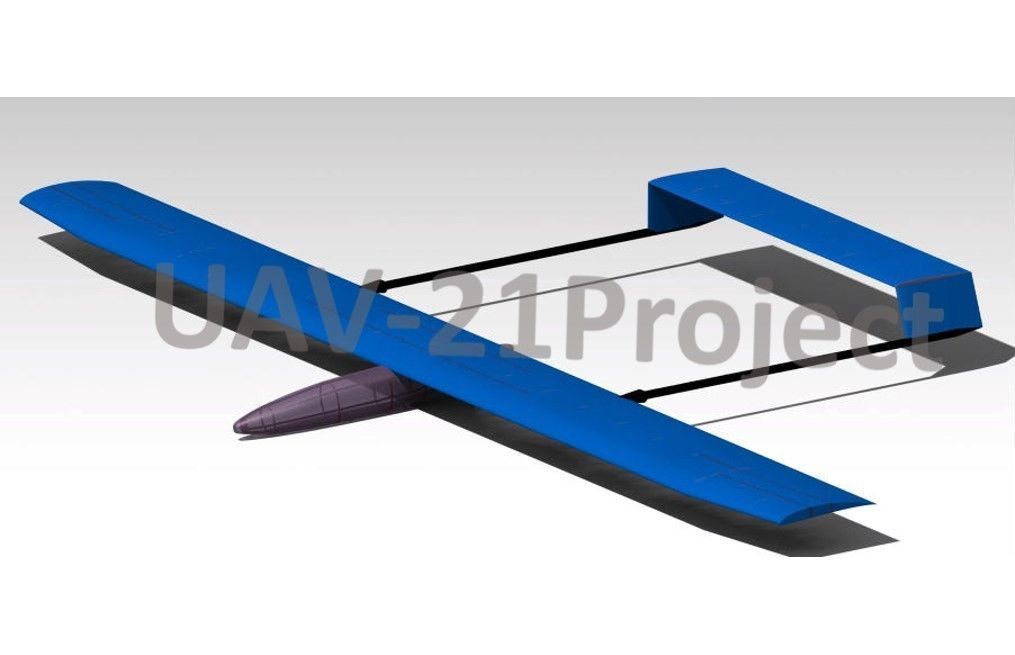 Long Endurance Electric UAV 3D model  3D print model_16