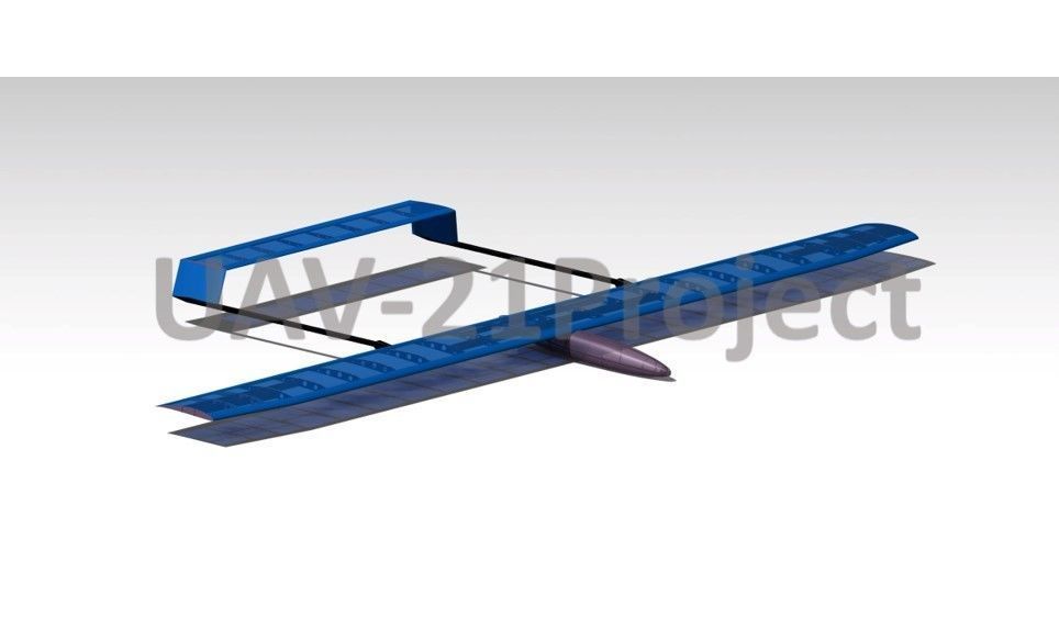 Long Endurance Electric UAV 3D model  3D print model_12
