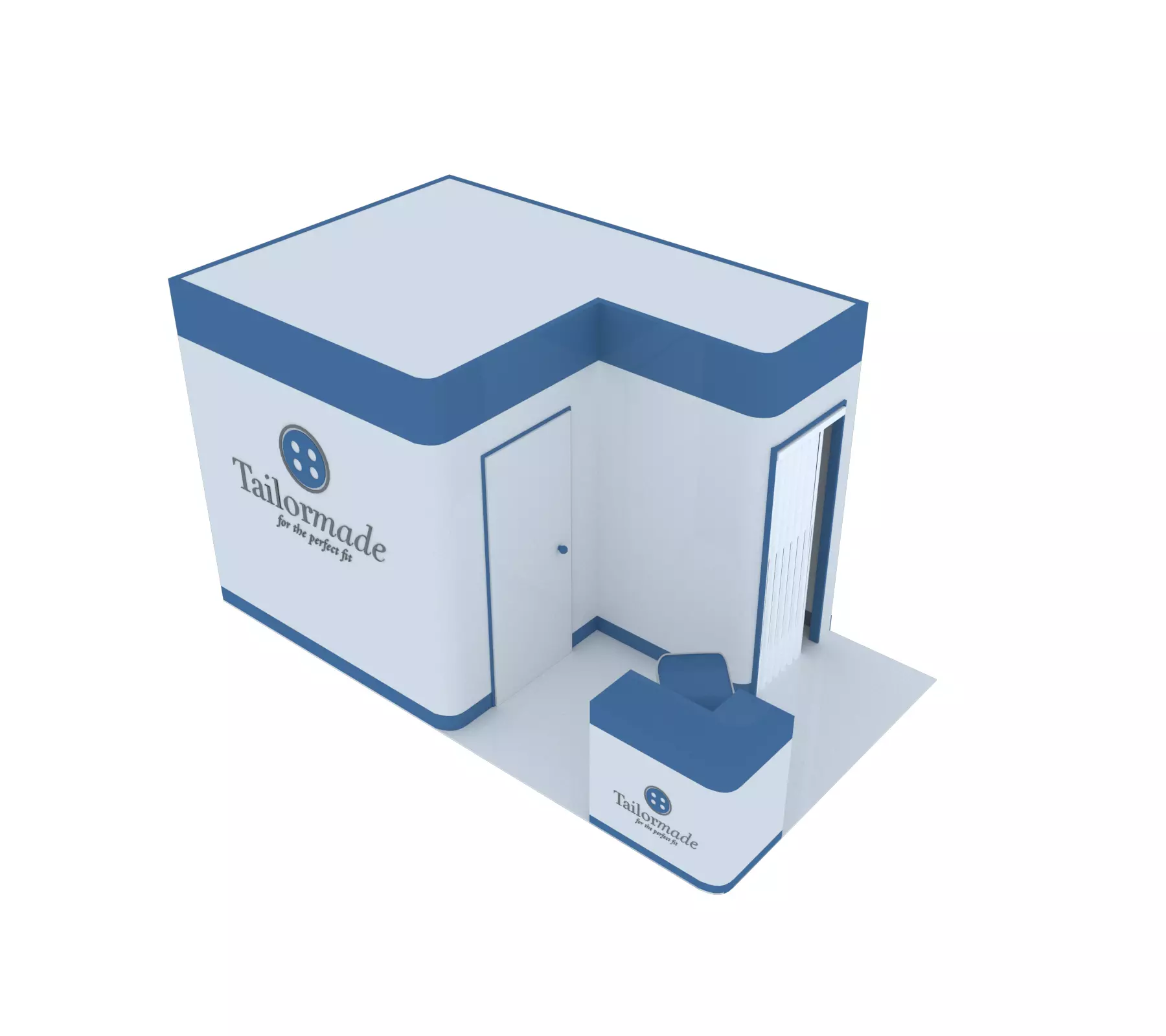 Dressing Room Kiosk Free low-poly 3D model