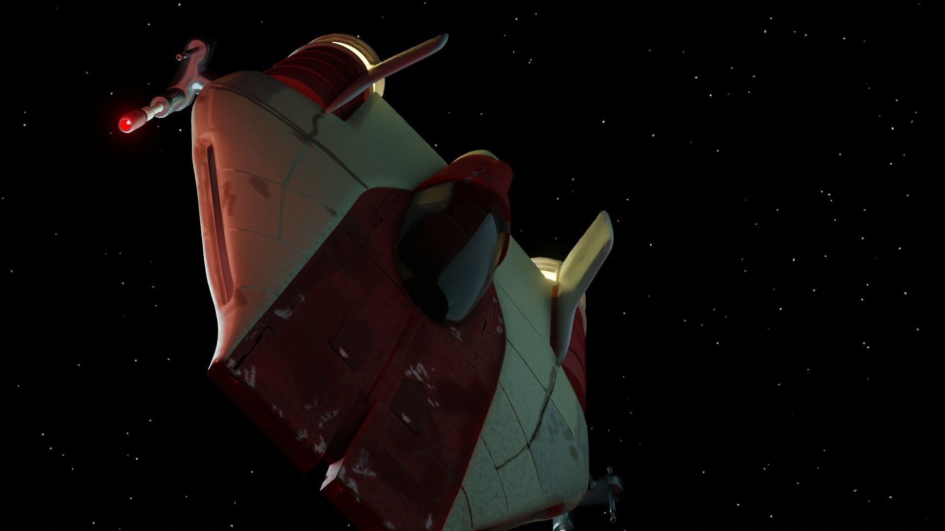 A-Wing Starfighter Free low-poly 3D model_7