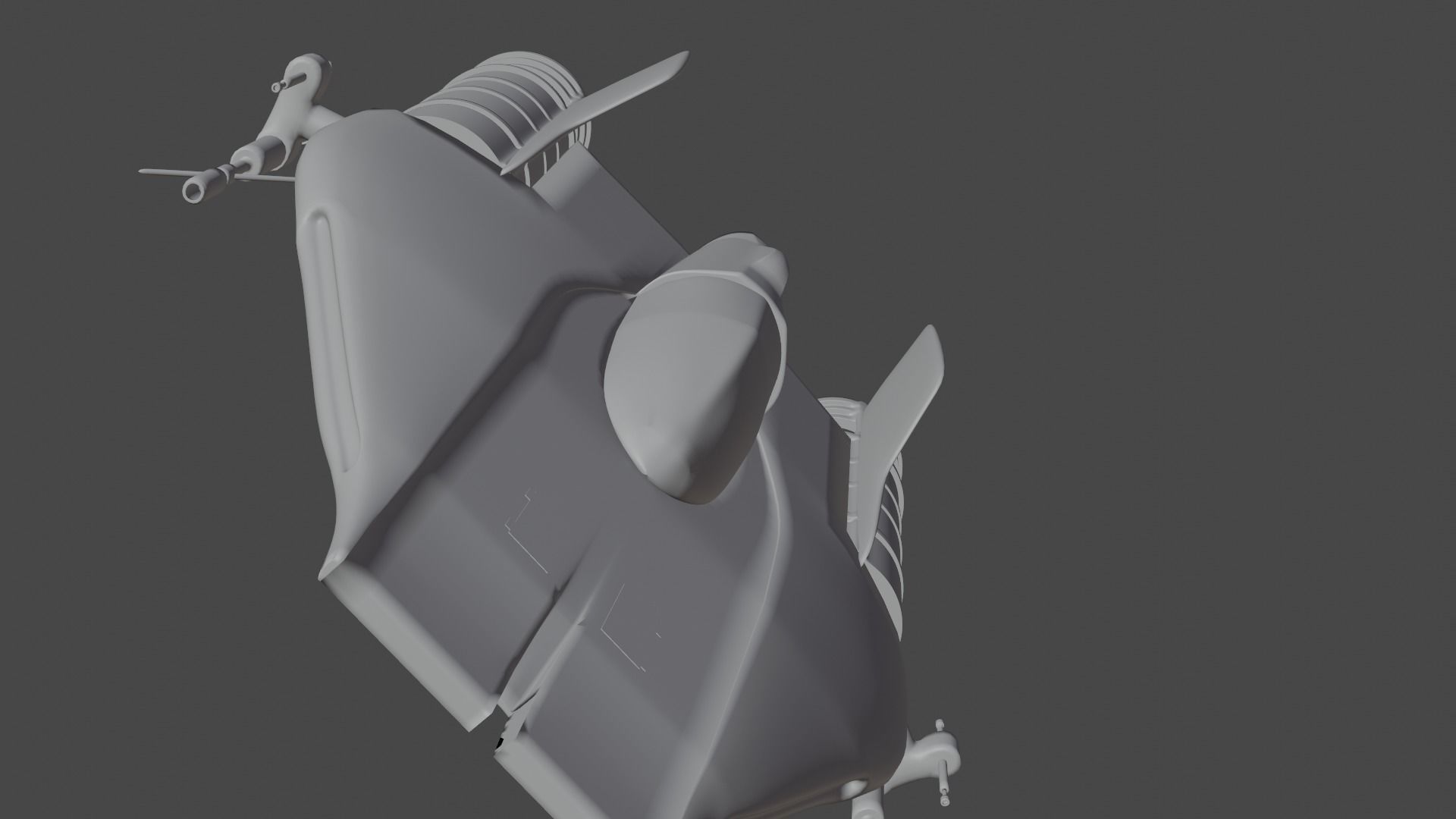 A-Wing Starfighter Free low-poly 3D model_5