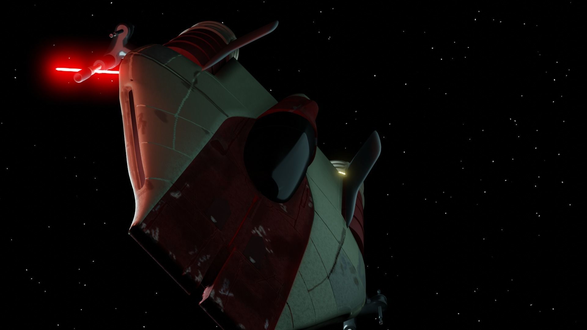 A-Wing Starfighter Free low-poly 3D model_4