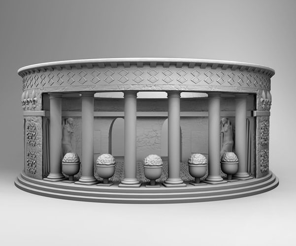Colosseum circular structure with ornate design 3D print model