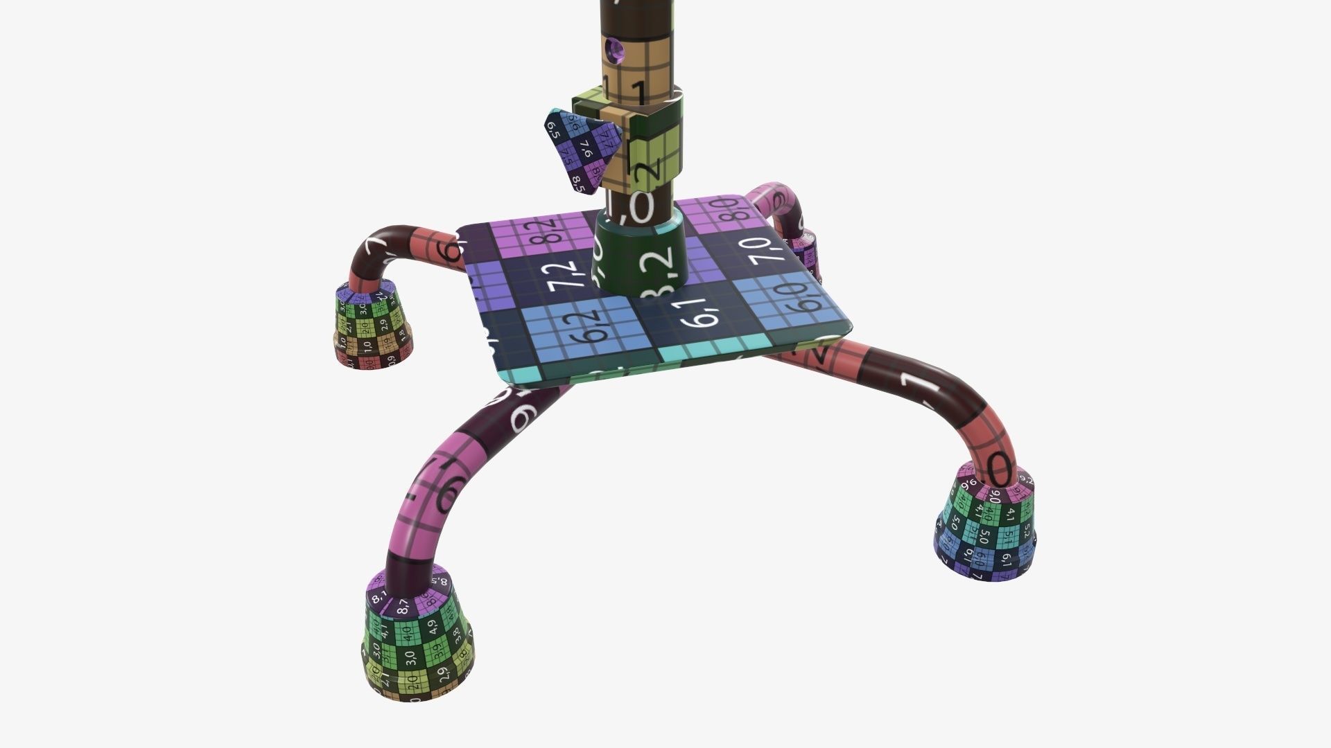 Quad cane large 3D model_16