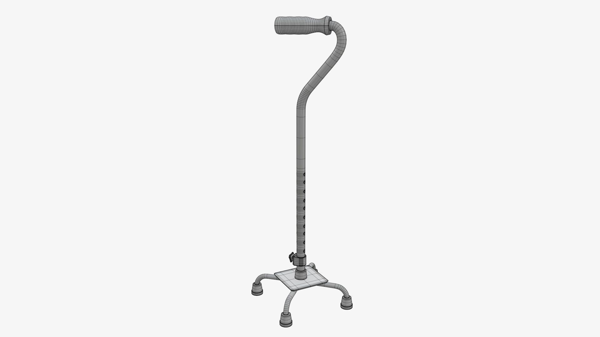 Quad cane large 3D model_6