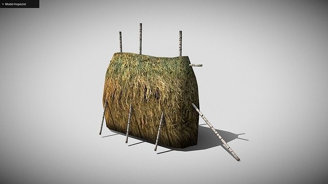 Haystack Low-poly 3D model