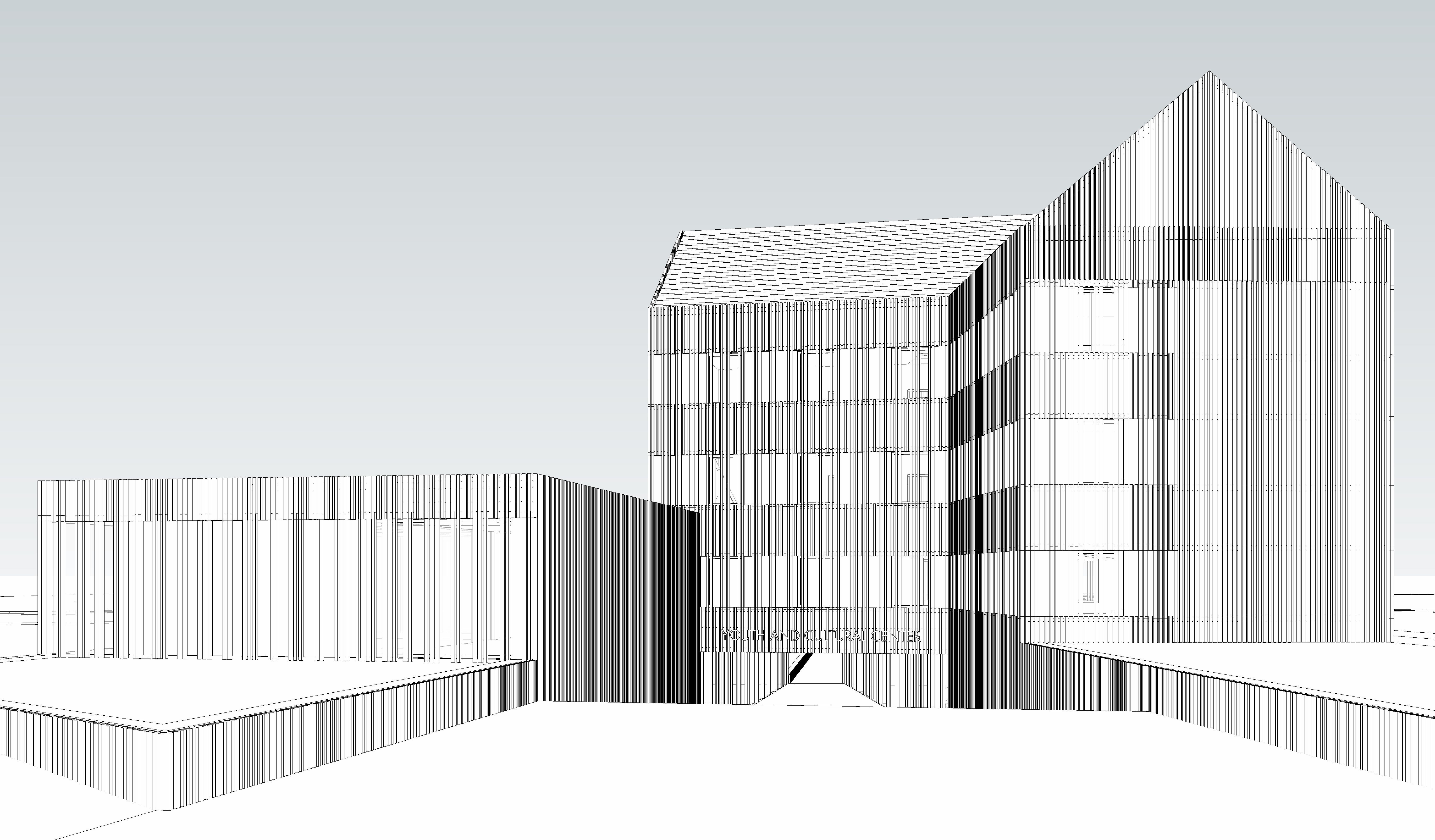 Youth and Culture Center 3D model_6