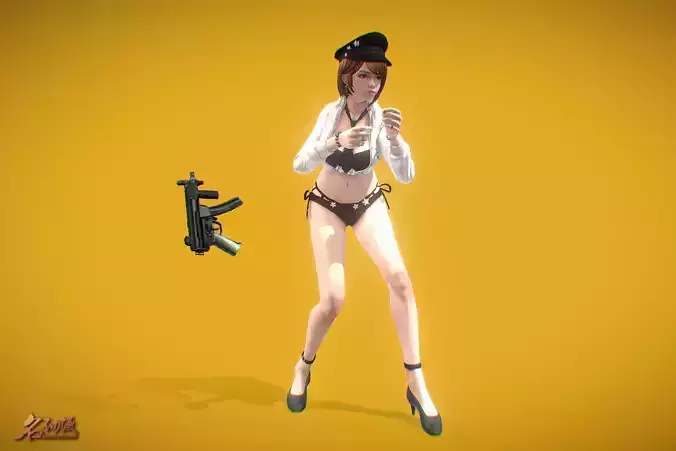 Battle Royale Sailor Low-poly 3D model