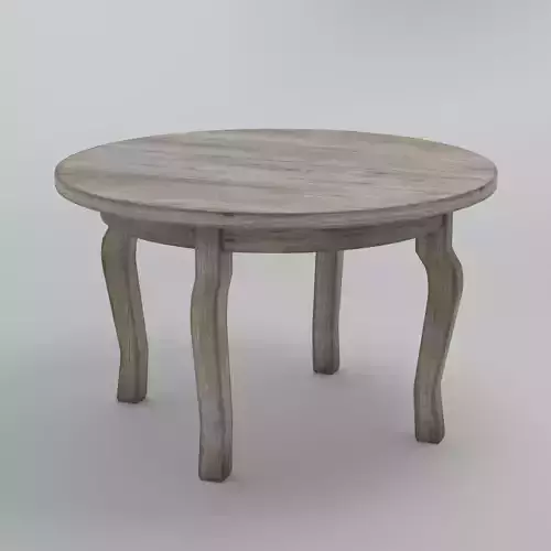  Round table-aged wood 