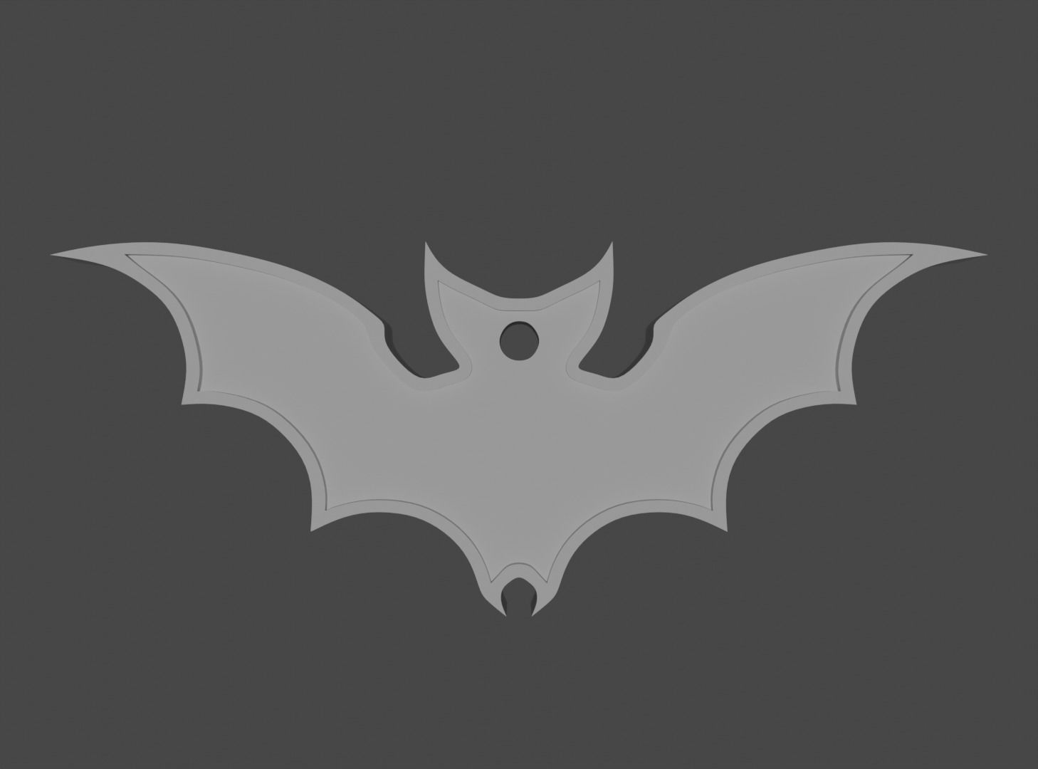 The Bat pendant 3D print model_2
