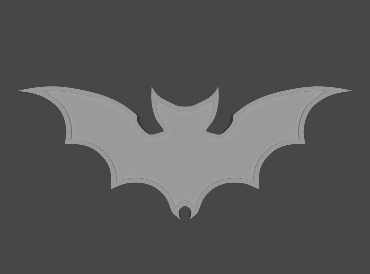 The Bat pendant 3D print model_4