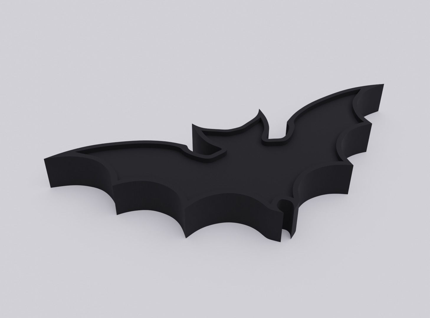 The Bat pendant 3D print model_3