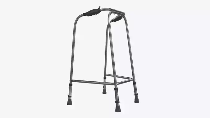 Lightweight narrow walking frame 3D model