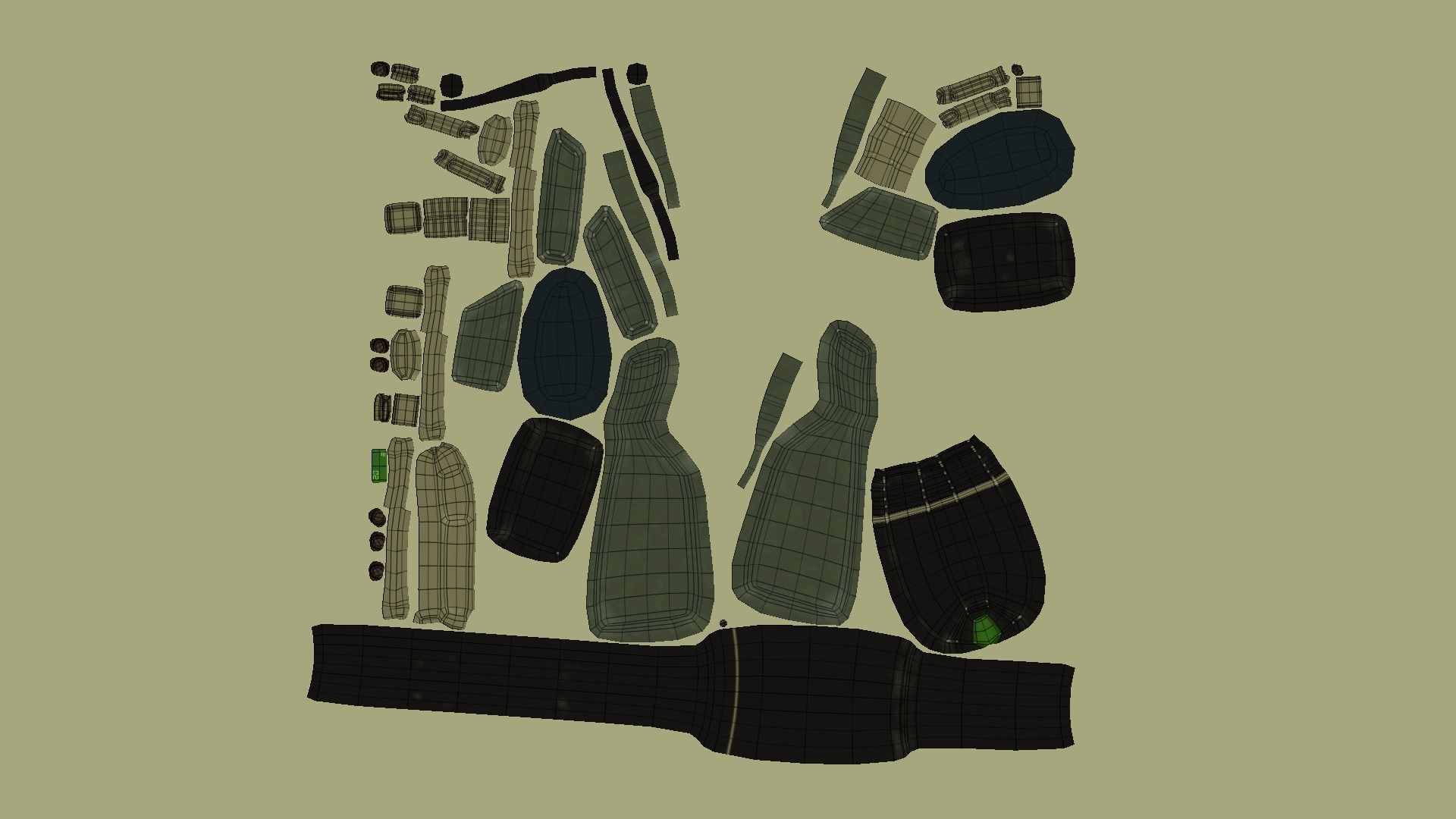 20 Sci-Fi Guns - Weaponry - Rifles Sniper Assault Submachine 3D Model Collection_25