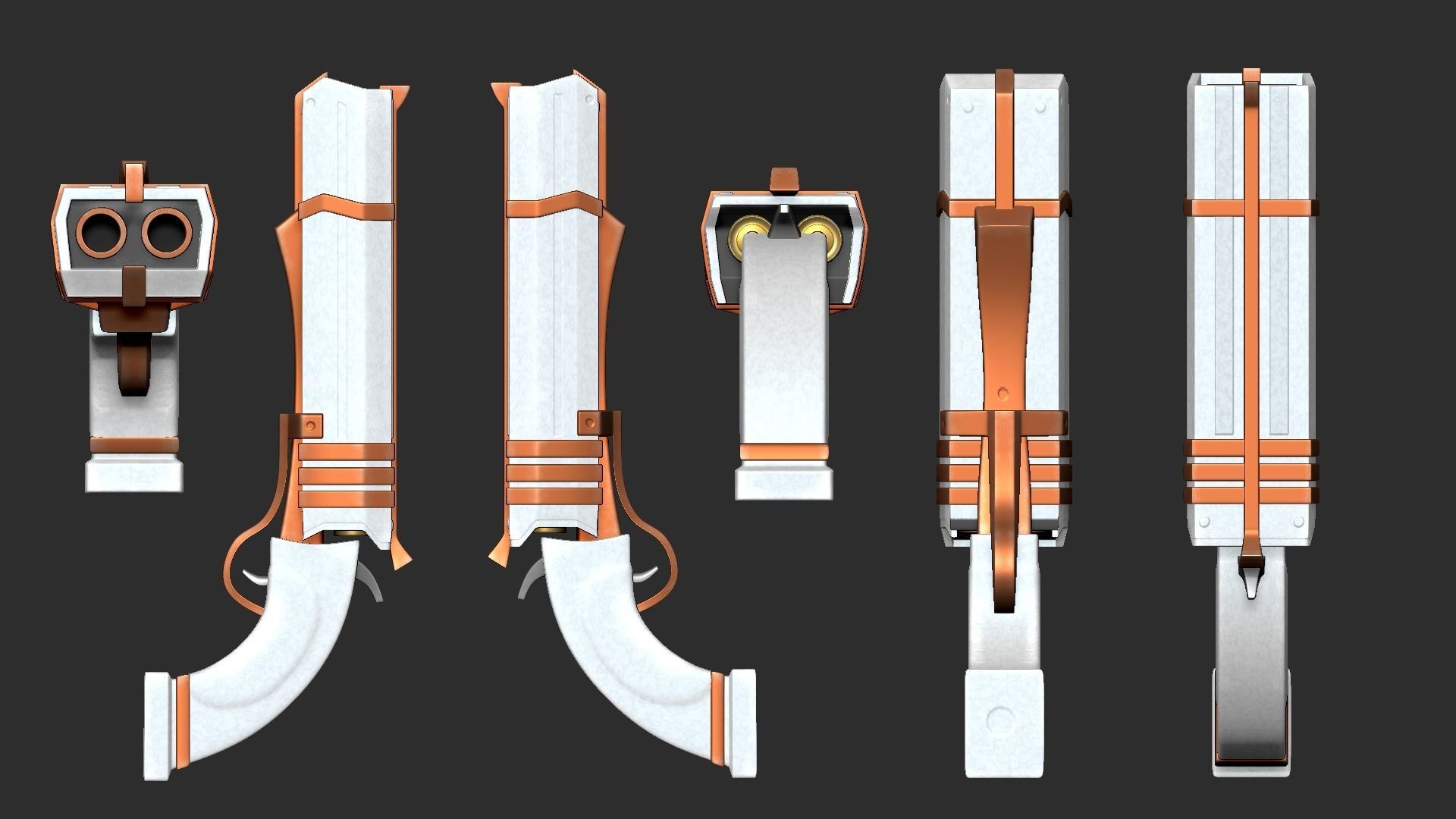 20 Sci-Fi Guns - Weaponry - Rifles Sniper Assault Submachine 3D Model Collection_112
